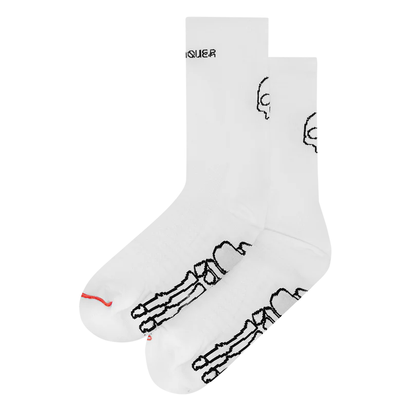 Attaquer Intra Skull Socks - White